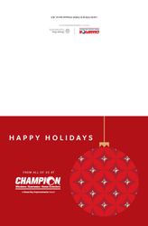 Image of Champion Holiday Card (Pack of 50)