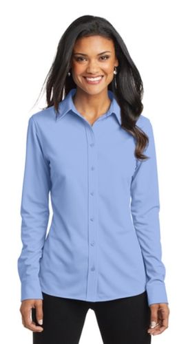 Ladies Knit Dress Shirt image thumbnail