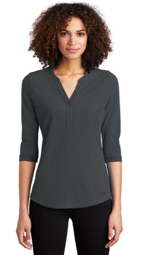 Ladies OGIO Henley 3/4 Sleeves image thumbnail