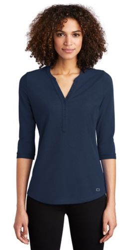 Ladies OGIO Henley 3/4 Sleeves image thumbnail