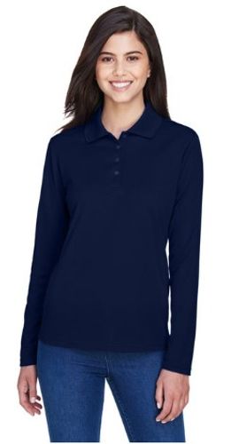 Ladies Long Sleeve Performance Polo image thumbnail