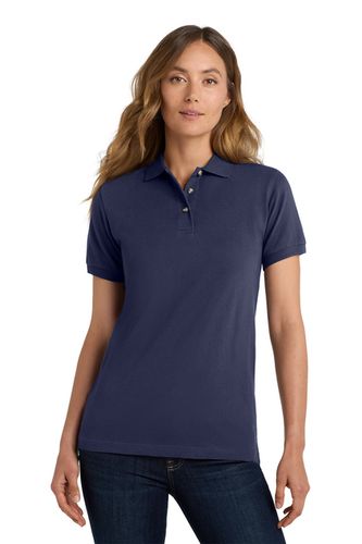 Women's Heavyweight Cotton Pique Polo image thumbnail
