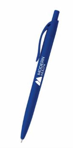 Modern Health Sleek Write Rubberized Pen - Blue image thumbnail