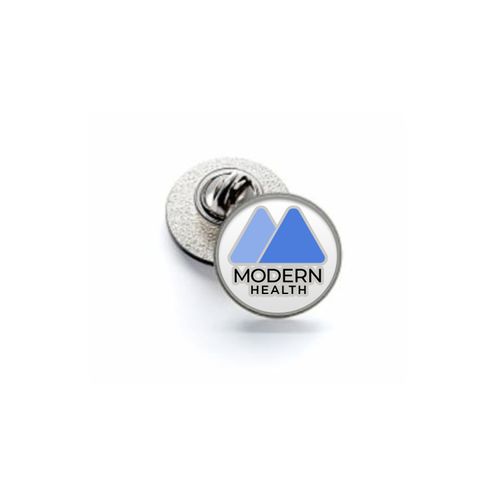Modern Health Hard Enamel Die Struck Lapel Pin (3/4 in) image thumbnail