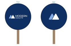 Image of Modern Health Circle Hand Fans