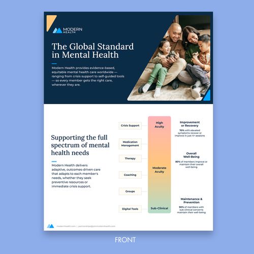 The Global Standard in Mental Health (1-page Flyer) image thumbnail