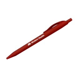 Image of Modern Health Sleek Write Rubberized Pen (Red)