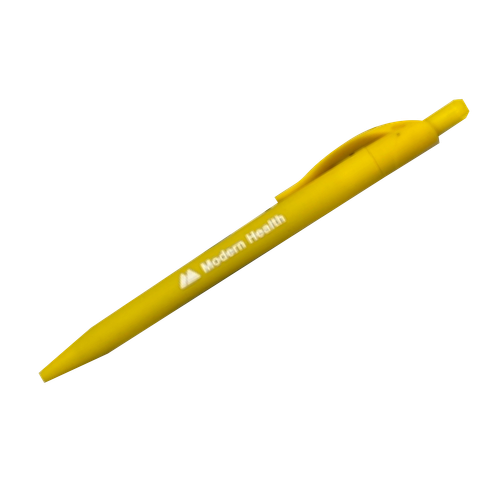 Modern Health Sleek Write Rubberized Pen (Yellow) image thumbnail