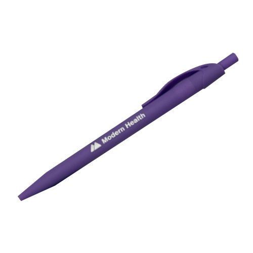 Modern Health Sleek Write Rubberized Pen (Purple) image thumbnail