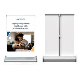 Image of Full-color Table Top Banner Stand (High-Quality Healthcare)
