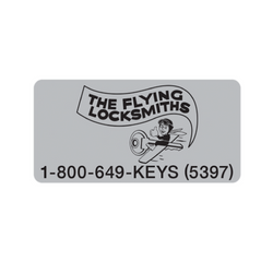 Image of Flying Locksmiths Sticker | Sold in Qty of 500