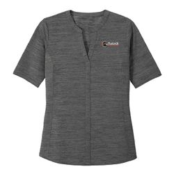 Image of Port Authority Ladies Stretch Heather Open Neck Top - FlyLock