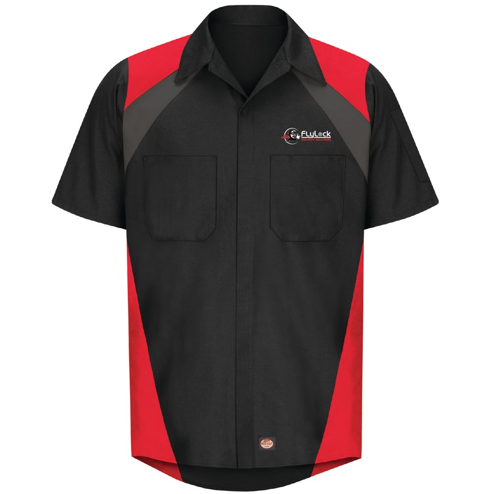 Red Kap Tri-Color Shop Shirt - FlyLock primary image