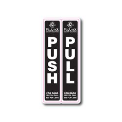 Image of Flylock Push/Pull 1.5"" X 7"" X 2 Decal Set (Set of 10)