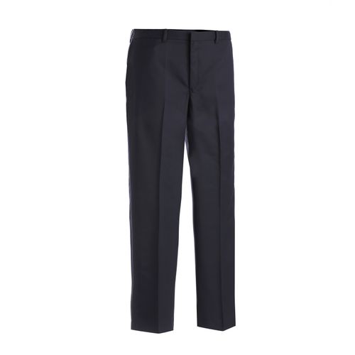 Men's Black Easy Fit Flat Front Pants image thumbnail