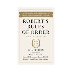Image of Robert's Rules of Order