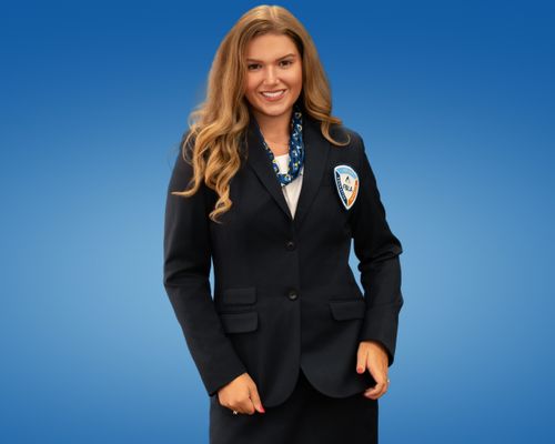 Ladies Navy Agate R&R Waist Length Suit Coat image thumbnail
