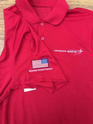 Remember Everyone Deployed Red Polo - Men image thumbnail