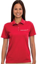 Image of Remember Everyone Deployed Red Polo - Ladies