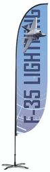 Image of Feather Banner 9' Double Sided - Custom Design