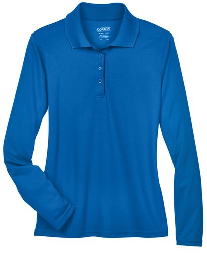 Ladies' Pinnacle Performance Long-Sleeve Piqué Polo image thumbnail