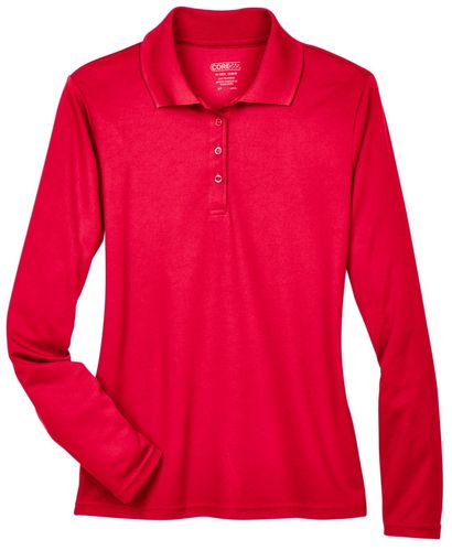 Ladies' Pinnacle Performance Long-Sleeve Piqué Polo image thumbnail