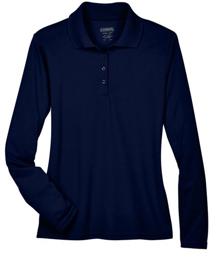 Ladies' Pinnacle Performance Long-Sleeve Piqué Polo image thumbnail