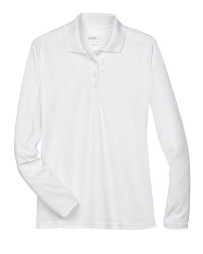 Military Veterans Ladies' Pinnacle Performance Long-Sleeve Piqué Polo image thumbnail