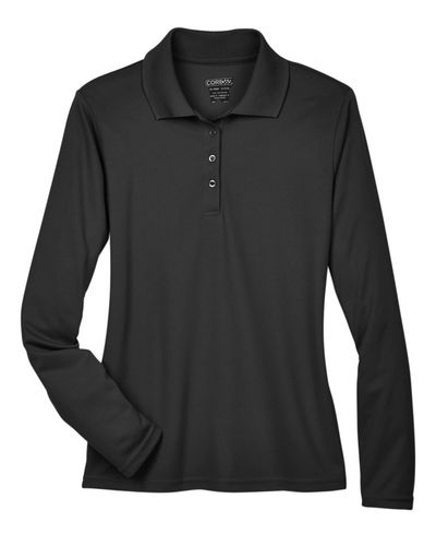 Military Veterans Ladies' Pinnacle Performance Long-Sleeve Piqué Polo image thumbnail