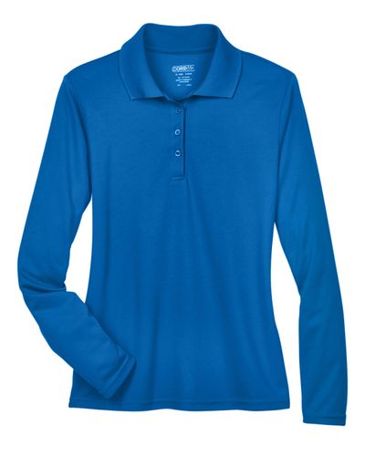 Military Veterans Ladies' Pinnacle Performance Long-Sleeve Piqué Polo image thumbnail