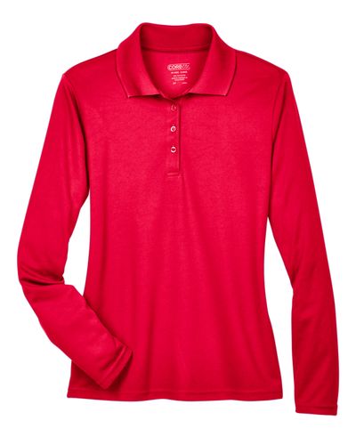 Military Veterans Ladies' Pinnacle Performance Long-Sleeve Piqué Polo image thumbnail