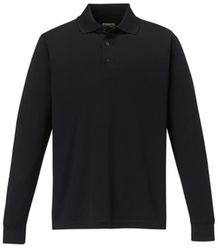 Image of Military Veterans Pinnacle Performance Long-Sleeve Piqué Polo