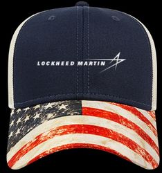 Image of Sublimated Flag Visor Cap with Mesh Back