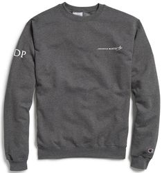 Image of Champion Adult Powerblend® Crewneck Sweatshirt Charcoal Heather