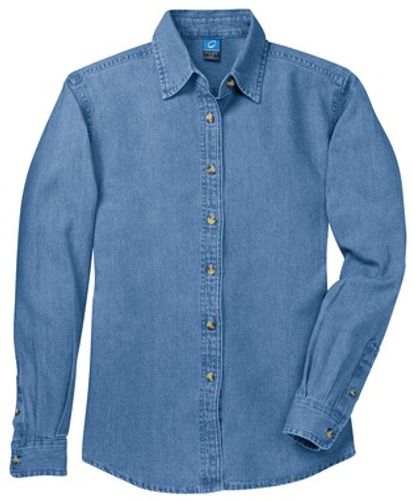 Ladies Long Sleeve Denim Shirt image thumbnail
