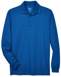 Image of Pinnacle Performance Long-Sleeve Piqué Polo