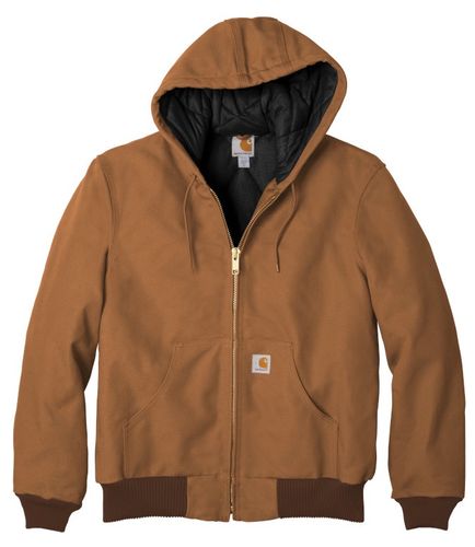 Carhartt ® Quilted-Flannel-Lined Duck Active Jacket image thumbnail