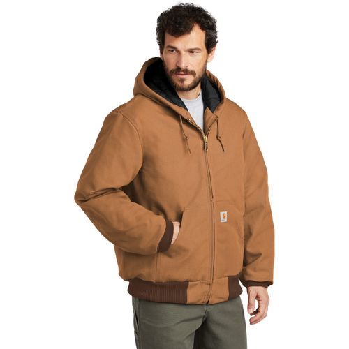 Carhartt ® Quilted-Flannel-Lined Duck Active Jacket image thumbnail