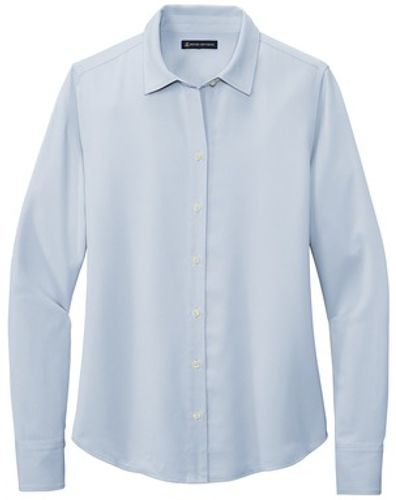 Brooks Brothers Women's Full-Button Satin Blouse image thumbnail