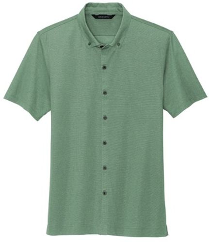 Mercer+Mettle Stretch Pique Full-Button Polo image thumbnail