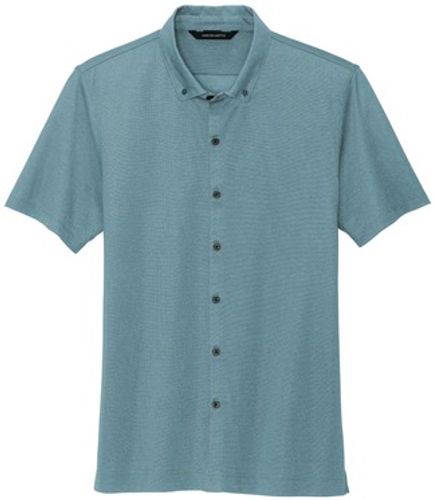 Mercer+Mettle Stretch Pique Full-Button Polo image thumbnail