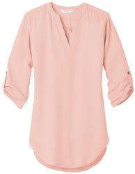 Image of Port Authority Ladies 3/4 Sleeve Tunic Blouse