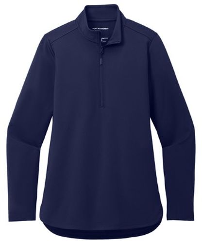 Port Authority® Ladies C-FREE® Double Knit 1/4-Zip image thumbnail