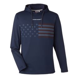 Image of Puma Golf Men's Volition Striped Hooded Pullover