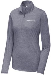 Image of Sport-Tek Women's PosiCharge Tri-Blend Wicking 1/4-Zip Pullover