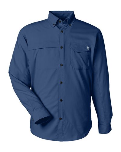 HUK Men's Tide Point Long Sleeve Shirt image thumbnail