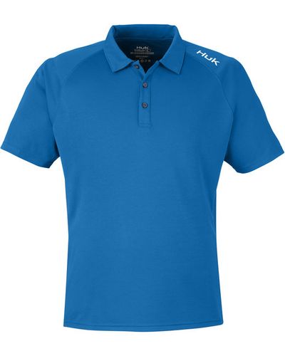 HUK Men's Lopro Solid Performance Polo image thumbnail