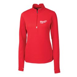 Image of Women's 1/4  Zip (Red) - Cutter and Buck
