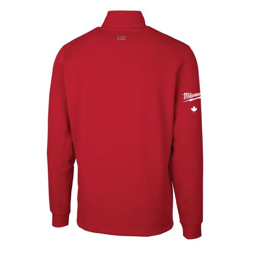 Men's 1/4  Zip (Red) - Cutter and Buck image thumbnail