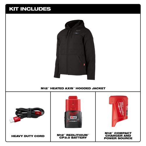 M12™ Heated AXIS™ Hooded Jacket image thumbnail